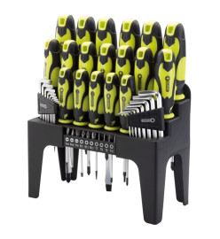 Draper Tools Ensemble de tournevis, clé hex et embout 44pcs Vert 78619