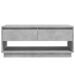 Table basse Gris béton 102,5x55x44 cm Aggloméré