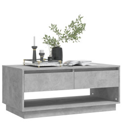 Table basse Gris béton 102,5x55x44 cm Aggloméré