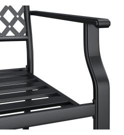 Ensemble de salle à manger de jardin 3 pcs anthracite acier