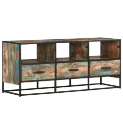 Meuble TV 110x30x45 cm Bois de récupération massif