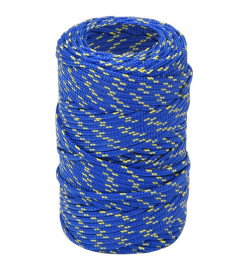 Corde de bateau Bleu 2 mm 100 m Polypropylène