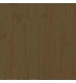 Cadre de lit Marron miel Bois massif 160x200 cm