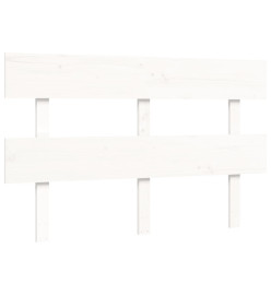 Cadre de lit avec tête de lit blanc 120x200 cm bois massif