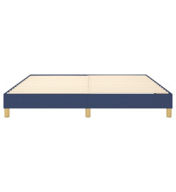 Sommier à ressorts de lit Bleu 180x200 cm Tissu