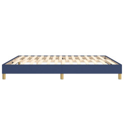 Sommier à ressorts de lit Bleu 180x200 cm Tissu