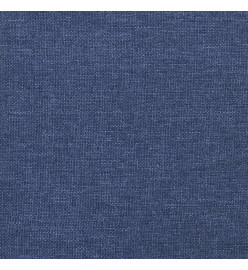 Sommier à ressorts de lit Bleu 180x200 cm Tissu
