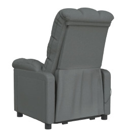 Fauteuil de massage Gris foncé Tissu