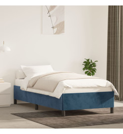 Cadre de lit Bleu foncé 90x200 cm Velours