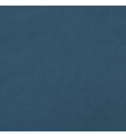 Cadre de lit Bleu foncé 90x200 cm Velours