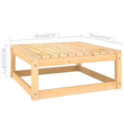 Salon de jardin 7 pcs avec coussins Bois de pin massif