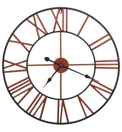 Horloge murale Métal 58 cm Rouge