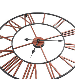 Horloge murale Métal 58 cm Rouge