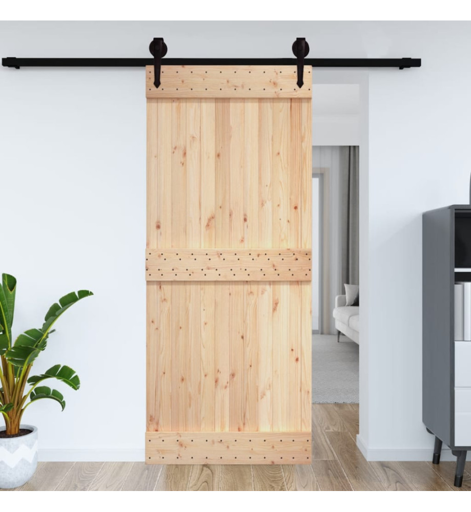 Porte NARVIK 100x210 cm bois massif de pin