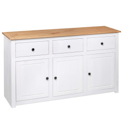 Buffet Blanc 135x40x80 cm Pin solide Gamme Panama