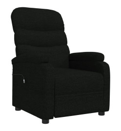 Fauteuil inclinable électrique Noir Tissu