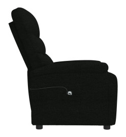 Fauteuil inclinable électrique Noir Tissu