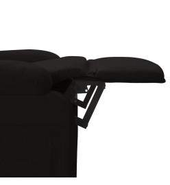 Fauteuil inclinable électrique Noir Tissu