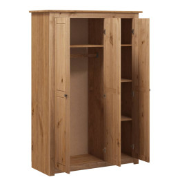 Garde-robe à 3 portes 118x50x171,5 cm Pin Assortiment Panama