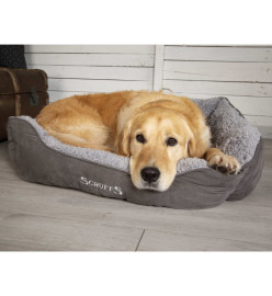 Scruffs Lit à boîte pour chien Cosy Gris L