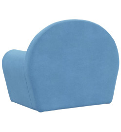 Canapé pour enfants Bleu Peluche douce