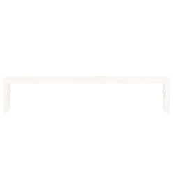 Support de moniteur Blanc 50x27x10 cm Bois de pin solide