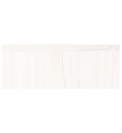 Support de moniteur Blanc 50x27x10 cm Bois de pin solide