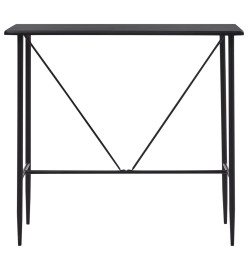 Ensemble de bar 5 pcs Similicuir Noir