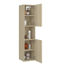 Armoire de salle de bain Chêne sonoma 30x30x130 cm Aggloméré