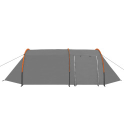 Tente de camping pour 4 personnes gris et orange