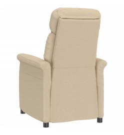 Fauteuil inclinable Crème Similicuir daim