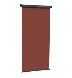 Auvent latéral de balcon 117x250 cm Marron