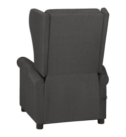 Fauteuil de massage Gris foncé Tissu