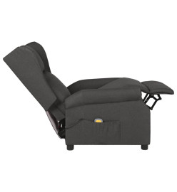 Fauteuil de massage Gris foncé Tissu