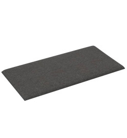 Panneaux muraux 12 pcs Gris foncé 30x15 cm Tissu 0,54 m²