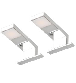 Spots vers le bas pour miroir 2 pcs 2 W Blanc chaud