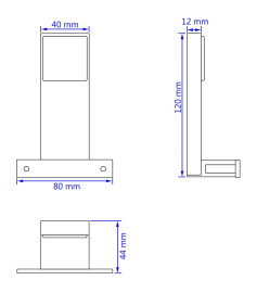 Spots vers le bas pour miroir 2 pcs 2 W Blanc chaud