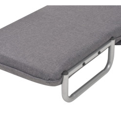 Fauteuil pivotant et canapé-lit Gris foncé Tissu