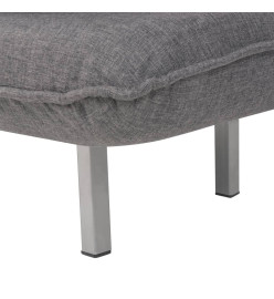 Fauteuil pivotant et canapé-lit Gris foncé Tissu