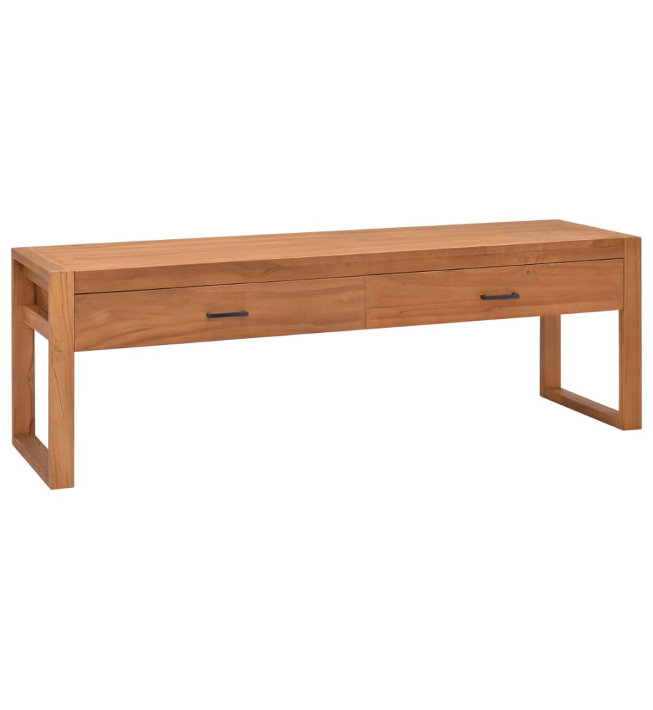 Meuble TV 140x40x45 cm Bois de teck