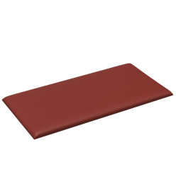 Panneaux muraux 12pcs Rouge bordeaux 30x15 cm Similicuir 0,54m²