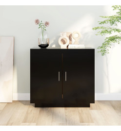 Buffet Noir 80x40x75 cm Bois d'ingénierie