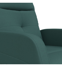 Fauteuil de massage Vert foncé Tissu