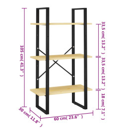 Étagère de rangement 60x30x105 cm Bois de pin massif