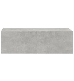 Meubles TV 2 pcs Gris béton 100x30x30 cm Bois d'ingénierie