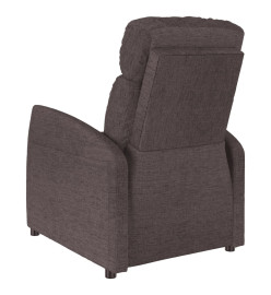 Fauteuil inclinable Marron foncé Tissu