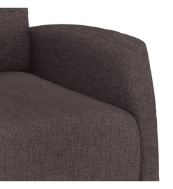 Fauteuil inclinable Marron foncé Tissu