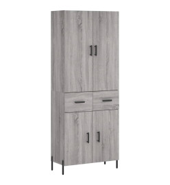 Buffet haut Sonoma gris 69,5x34x180 cm Bois d'ingénierie