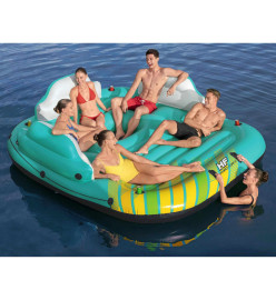 Bestway Île de piscine gonflable 5 personnes Sunny Lounge 291x265x83cm