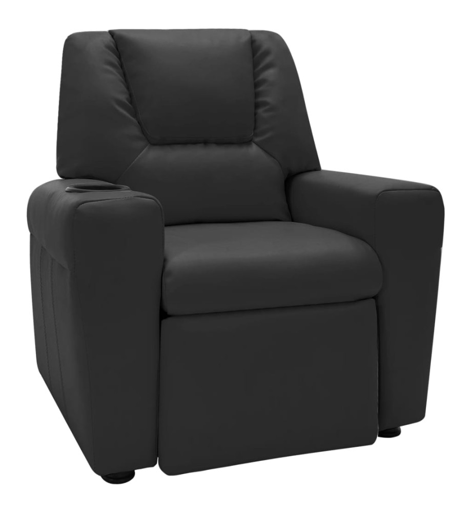 Fauteuil inclinable enfants Similicuir Noir